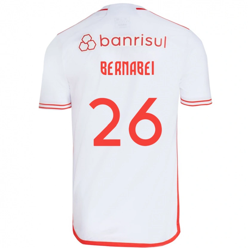 Danxen Damen Alexandro Bernabei #26 Weiß Rot Auswärtstrikot Trikot 2025/26 T-Shirt Österreich