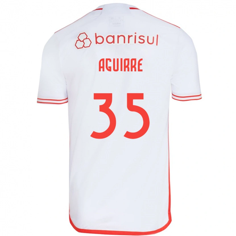 Danxen Damen Braian Aguirre #35 Weiß Rot Auswärtstrikot Trikot 2025/26 T-Shirt Österreich