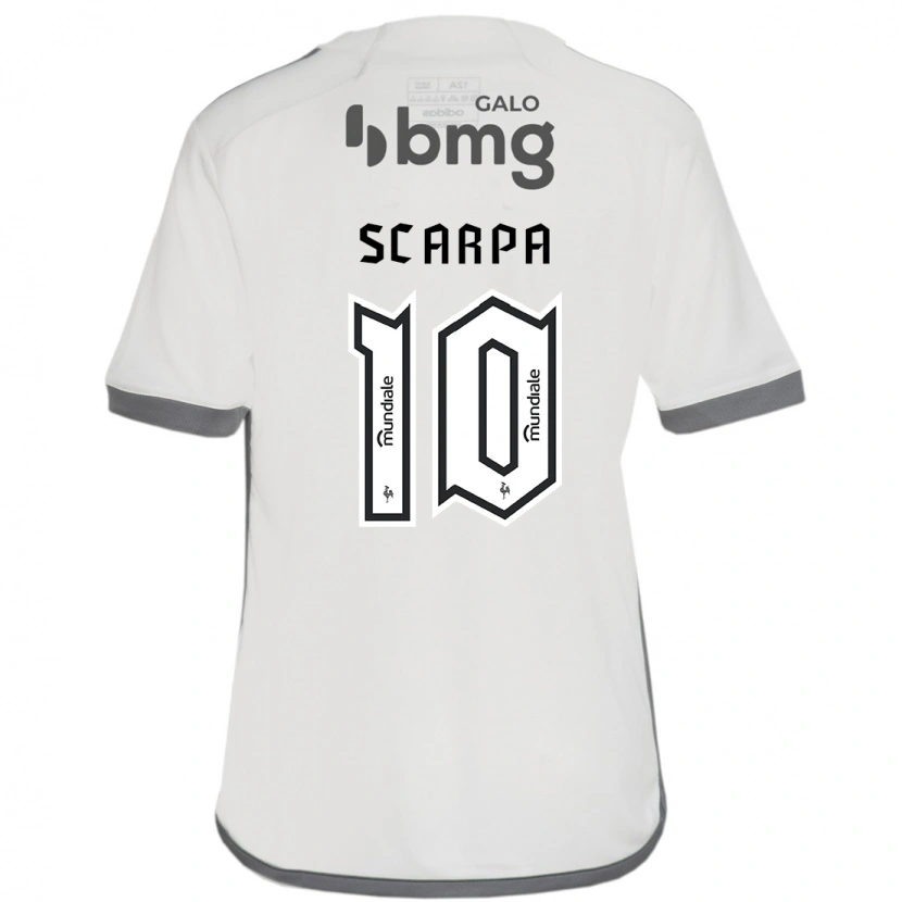 Danxen Damen Gustavo Scarpa #10 Off-White Auswärtstrikot Trikot 2025/26 T-Shirt Österreich