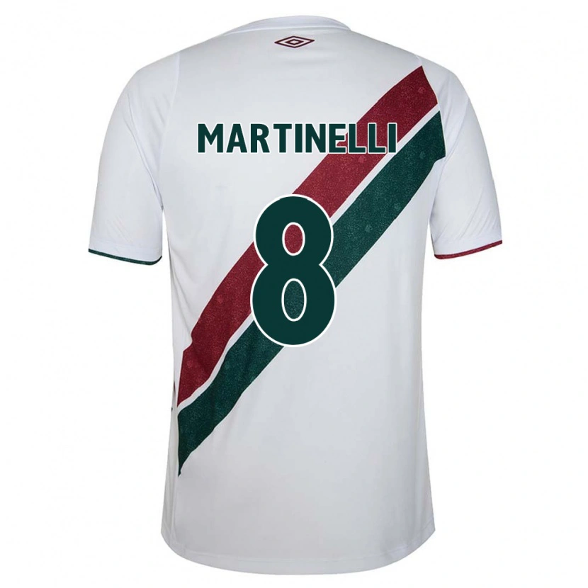 Danxen Damen Martinelli #8 Weiß Grün Kastanienbraun Auswärtstrikot Trikot 2025/26 T-Shirt Österreich