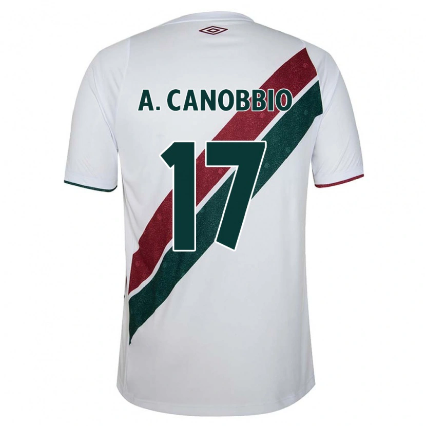 Danxen Damen Agustín Canobbio #17 Weiß Grün Kastanienbraun Auswärtstrikot Trikot 2025/26 T-Shirt Österreich