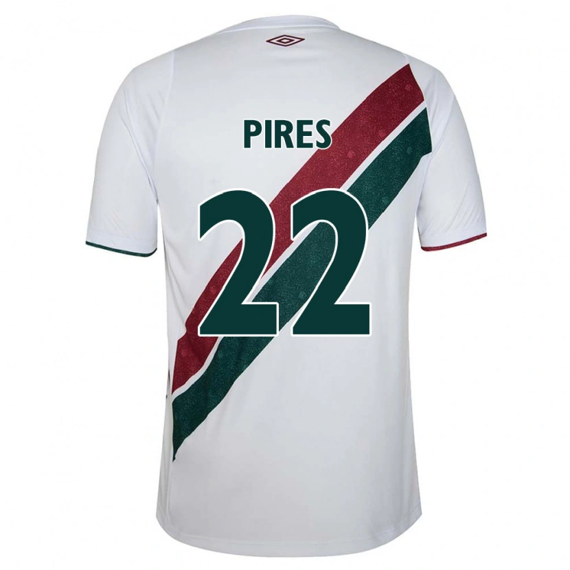 Danxen Damen Gabriel Pires #22 Weiß Grün Kastanienbraun Auswärtstrikot Trikot 2025/26 T-Shirt Österreich