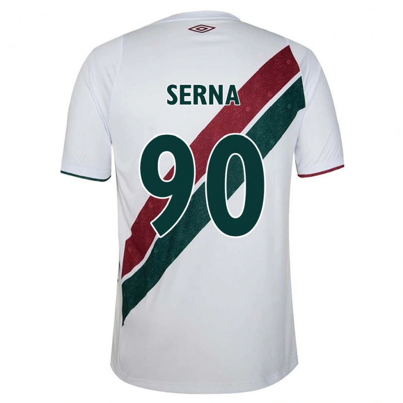 Danxen Damen Kevin Serna #90 Weiß Grün Kastanienbraun Auswärtstrikot Trikot 2025/26 T-Shirt Österreich