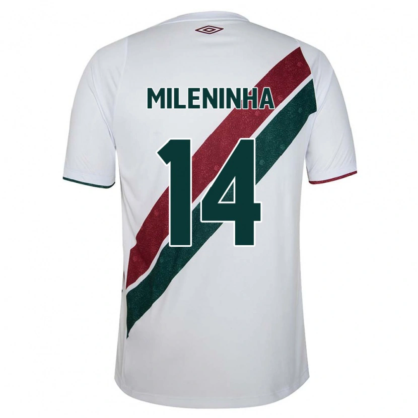 Danxen Damen Mileninha #14 Weiß Grün Kastanienbraun Auswärtstrikot Trikot 2025/26 T-Shirt Österreich