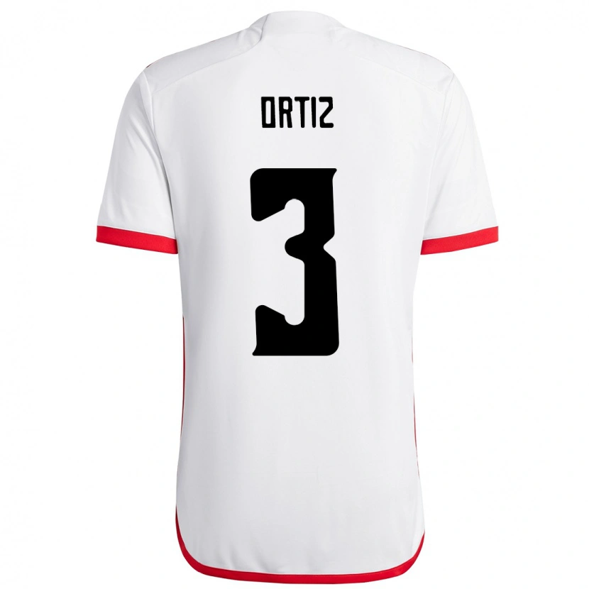 Danxen Damen Léo Ortiz #3 Weiß Rot Auswärtstrikot Trikot 2025/26 T-Shirt Österreich