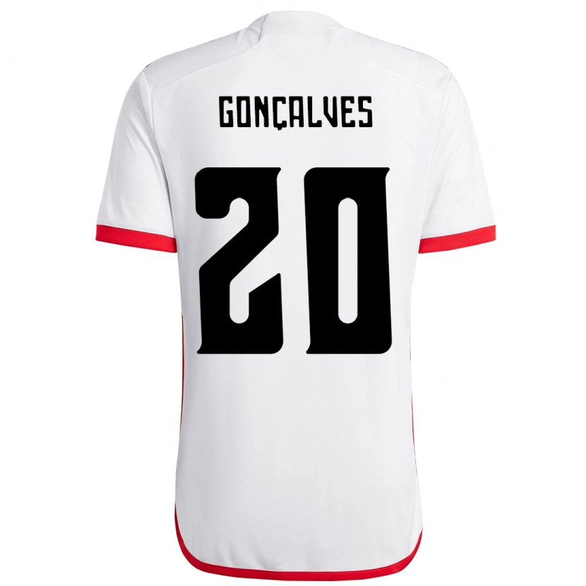 Danxen Damen Matheus Gonçalves #20 Weiß Rot Auswärtstrikot Trikot 2025/26 T-Shirt Österreich