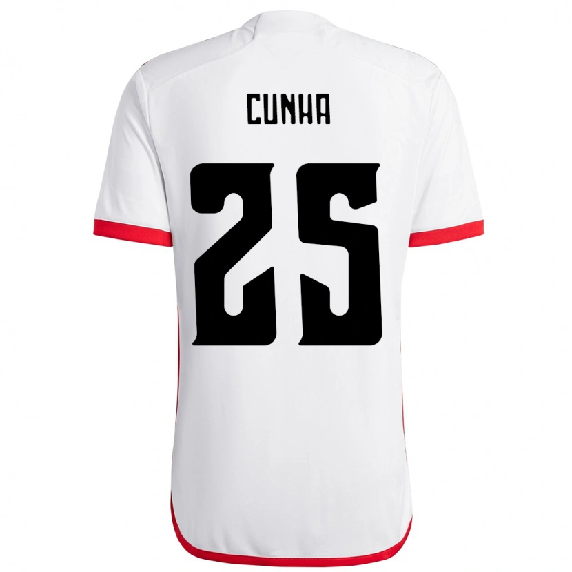 Danxen Damen Matheus Cunha #25 Weiß Rot Auswärtstrikot Trikot 2025/26 T-Shirt Österreich