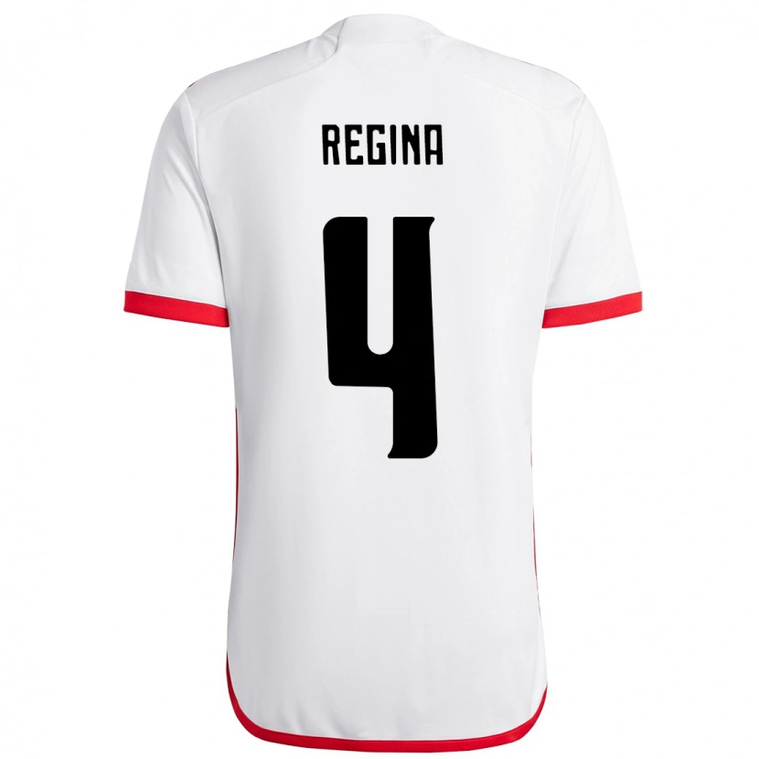 Danxen Damen Thaís Regina #4 Weiß Rot Auswärtstrikot Trikot 2025/26 T-Shirt Österreich
