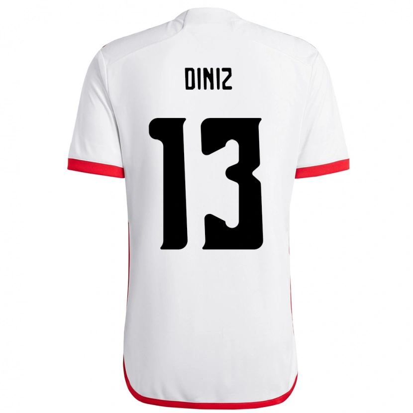 Danxen Damen Renata Diniz #13 Weiß Rot Auswärtstrikot Trikot 2025/26 T-Shirt Österreich