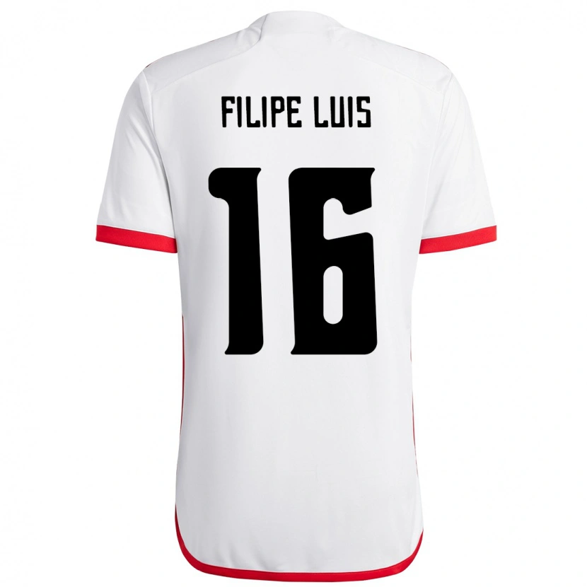 Danxen Damen Filipe Luis #16 Weiß Rot Auswärtstrikot Trikot 2025/26 T-Shirt Österreich