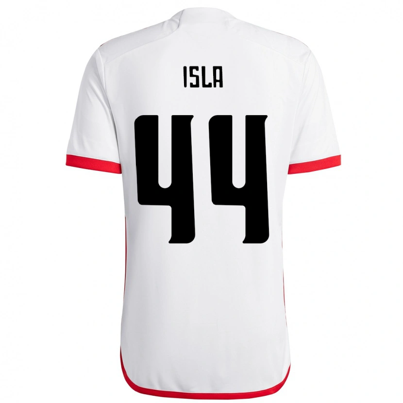 Danxen Damen Mauricio Isla #44 Weiß Rot Auswärtstrikot Trikot 2025/26 T-Shirt Österreich