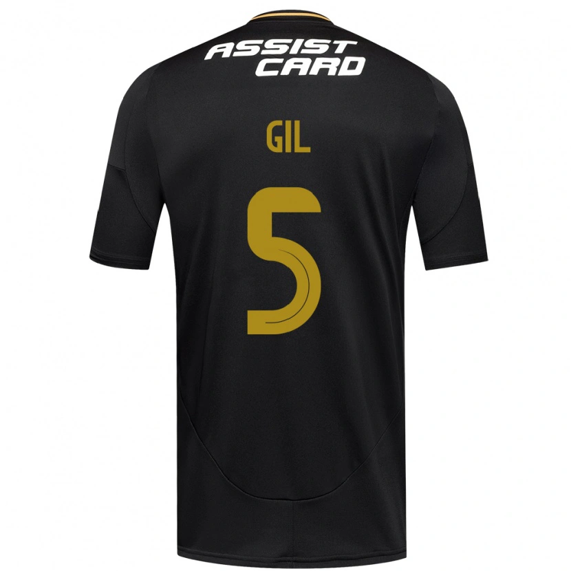 Danxen Damen Leonardo Gil #5 Schwarz Weiß Auswärtstrikot Trikot 2025/26 T-Shirt Österreich