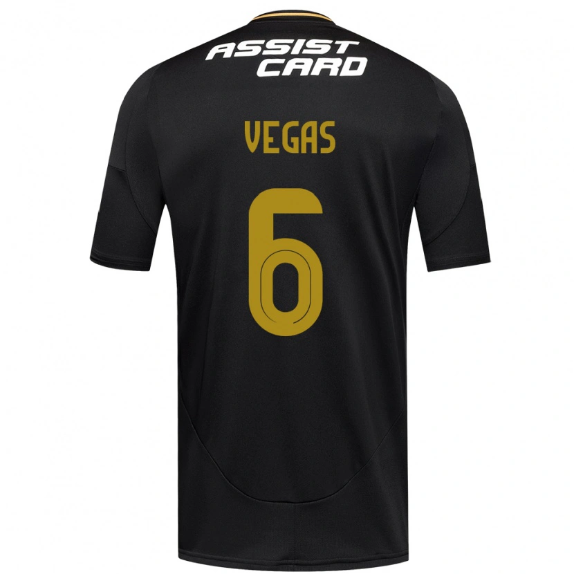 Danxen Damen Sebastián Vegas #6 Schwarz Weiß Auswärtstrikot Trikot 2025/26 T-Shirt Österreich