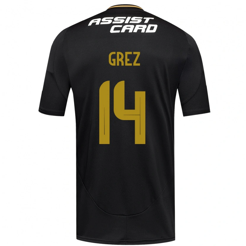 Danxen Damen Javiera Grez #14 Schwarz Weiß Auswärtstrikot Trikot 2025/26 T-Shirt Österreich