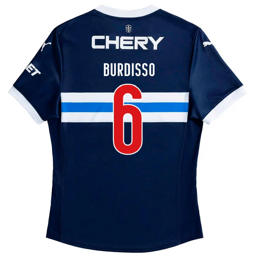 Danxen Damen Guillermo Burdisso #6 Königsblau Weiß Auswärtstrikot Trikot 2025/26 T-Shirt Österreich