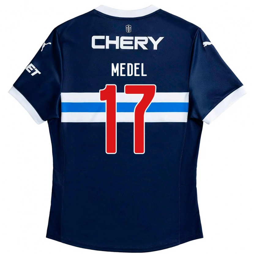 Danxen Damen Gary Medel #17 Königsblau Weiß Auswärtstrikot Trikot 2025/26 T-Shirt Österreich