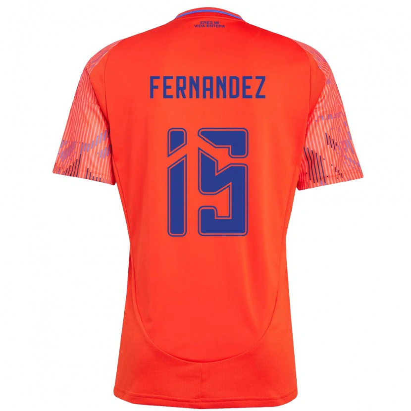 Danxen Damen Vicente Fernández #15 Orange Rot Auswärtstrikot Trikot 2025/26 T-Shirt Österreich