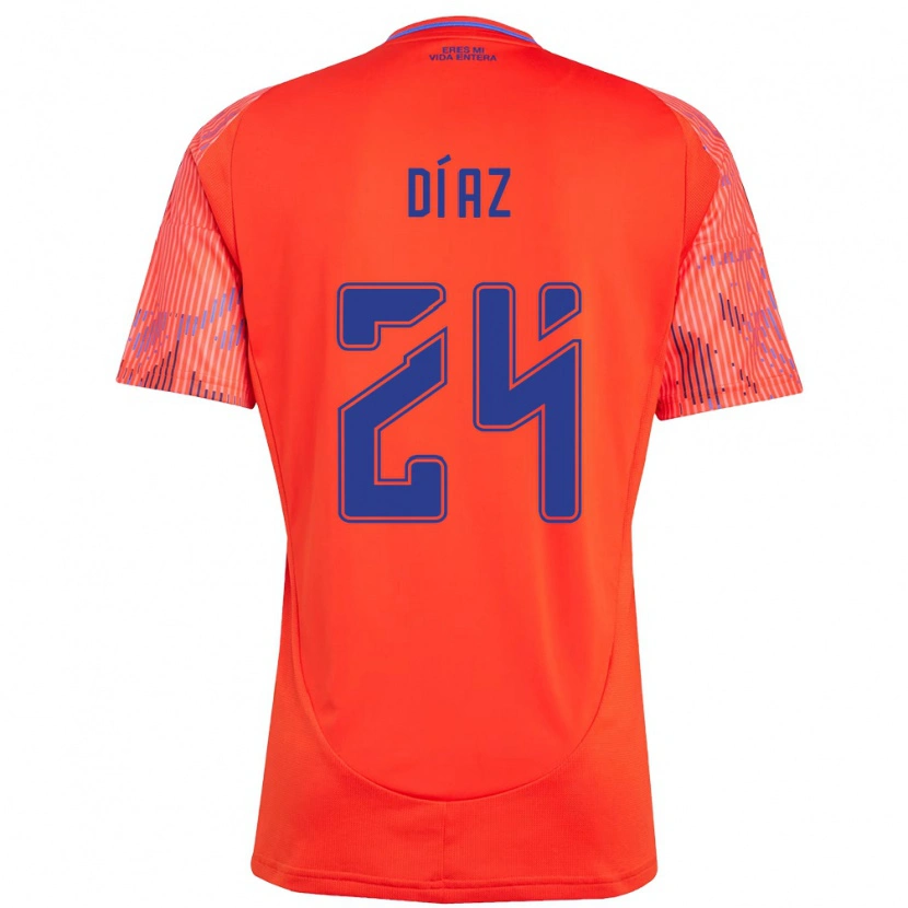 Danxen Damen Antonio Díaz #24 Orange Rot Auswärtstrikot Trikot 2025/26 T-Shirt Österreich