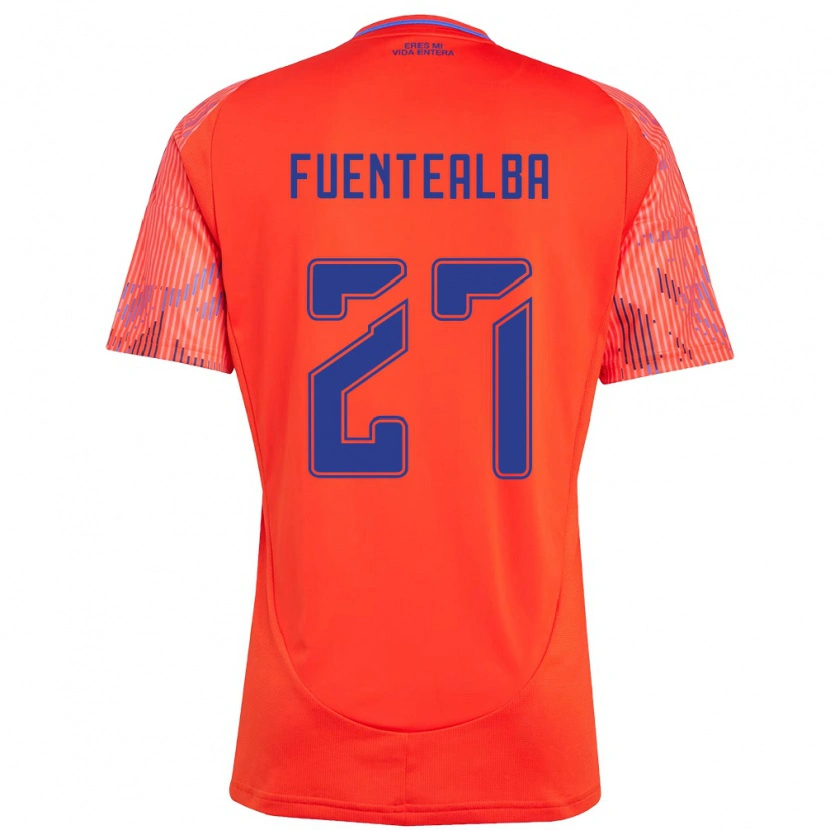 Danxen Damen Jeison Fuentealba #27 Orange Rot Auswärtstrikot Trikot 2025/26 T-Shirt Österreich
