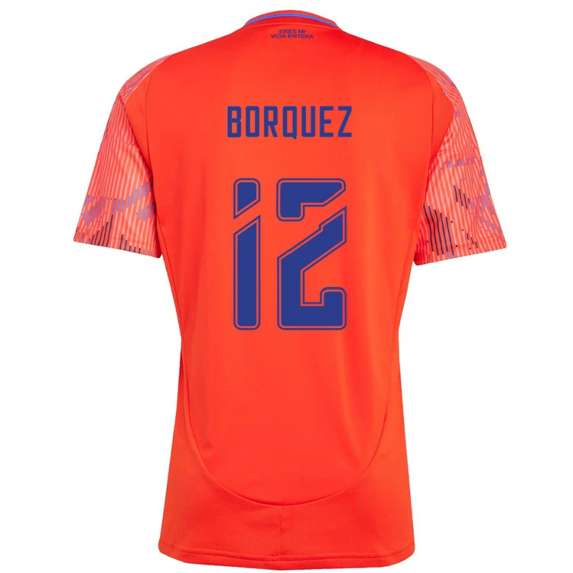 Danxen Damen Gabriela Bórquez #12 Orange Rot Auswärtstrikot Trikot 2025/26 T-Shirt Österreich