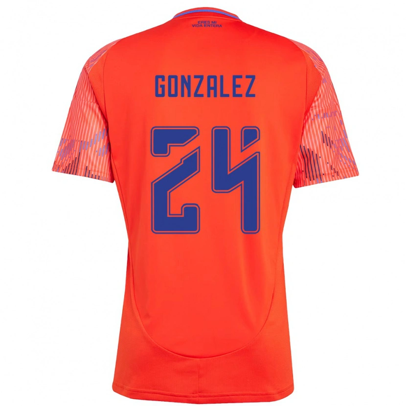 Danxen Damen Emma González #24 Orange Rot Auswärtstrikot Trikot 2025/26 T-Shirt Österreich