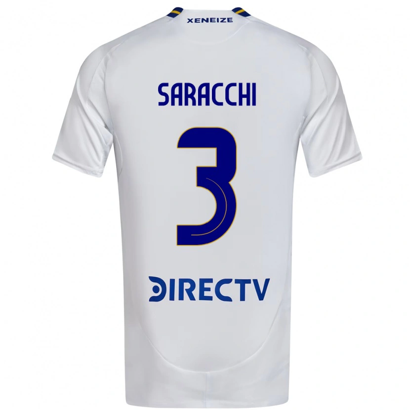 Danxen Damen Marcelo Saracchi #3 Weiß Blau Auswärtstrikot Trikot 2025/26 T-Shirt Österreich