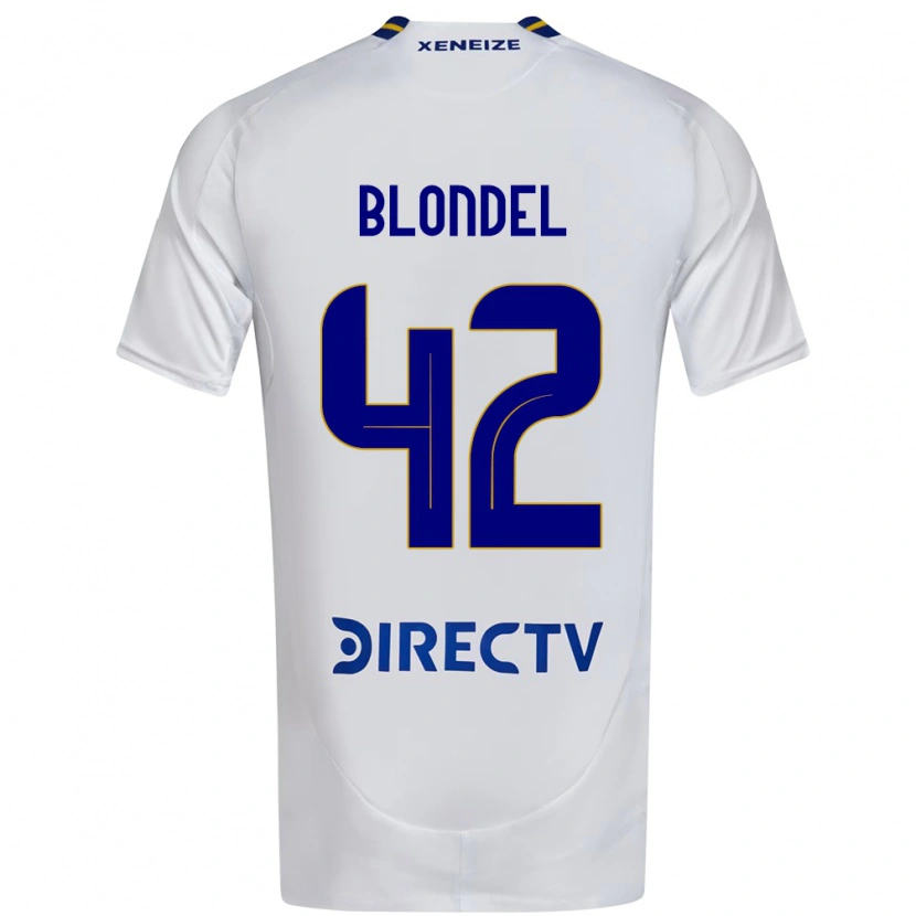 Danxen Damen Lucas Blondel #42 Weiß Blau Auswärtstrikot Trikot 2025/26 T-Shirt Österreich