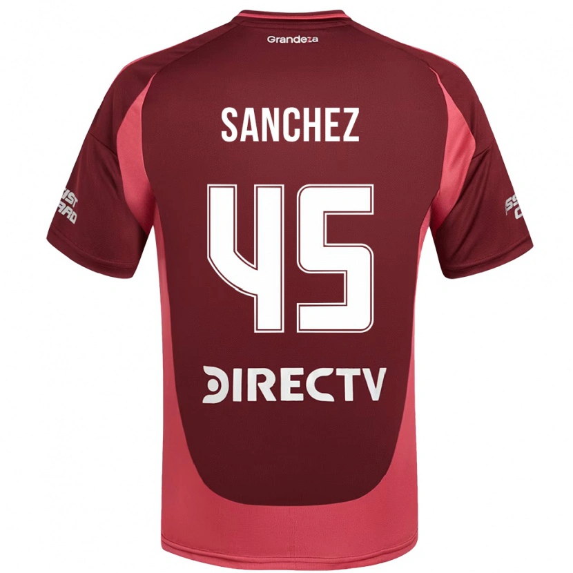 Danxen Damen Sebastián Sánchez #45 Burgunder Magenta Auswärtstrikot Trikot 2025/26 T-Shirt Österreich