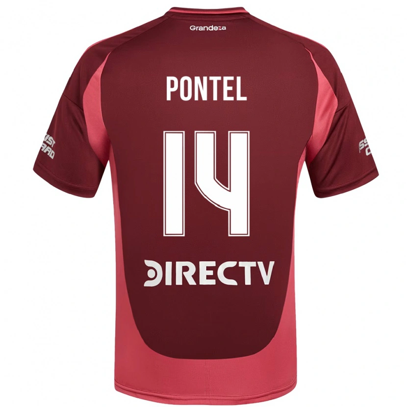 Danxen Damen Daniela Pontel #14 Burgunder Magenta Auswärtstrikot Trikot 2025/26 T-Shirt Österreich