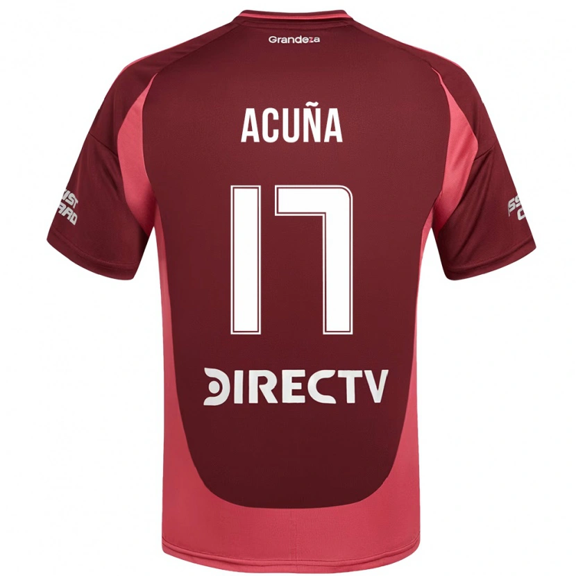 Danxen Damen Ayelén Acuña #17 Burgunder Magenta Auswärtstrikot Trikot 2025/26 T-Shirt Österreich