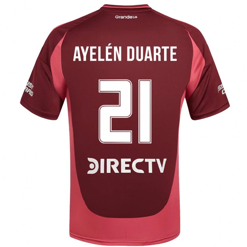 Danxen Damen Camila Ayelén Duarte #21 Burgunder Magenta Auswärtstrikot Trikot 2025/26 T-Shirt Österreich