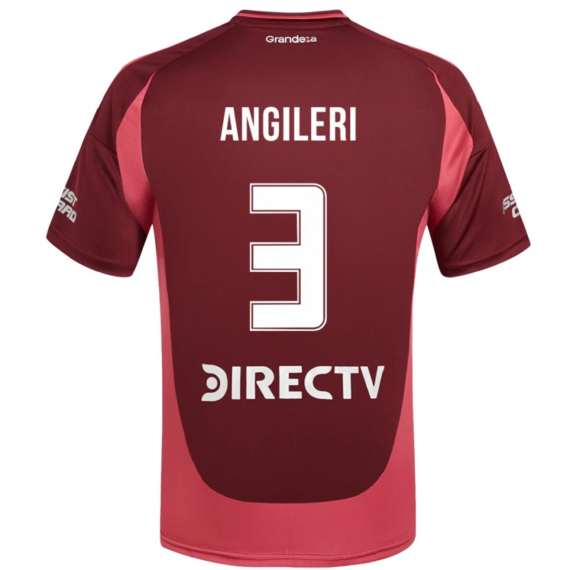 Danxen Damen Fabrizio Angileri #3 Burgunder Magenta Auswärtstrikot Trikot 2025/26 T-Shirt Österreich