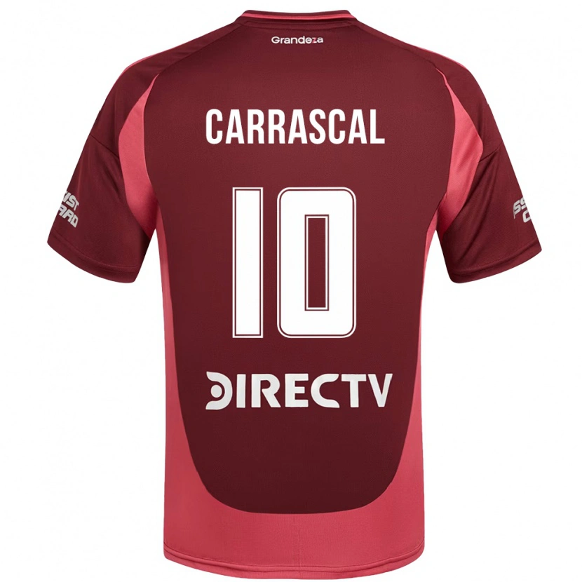 Danxen Damen Jorge Carrascal #10 Burgunder Magenta Auswärtstrikot Trikot 2025/26 T-Shirt Österreich