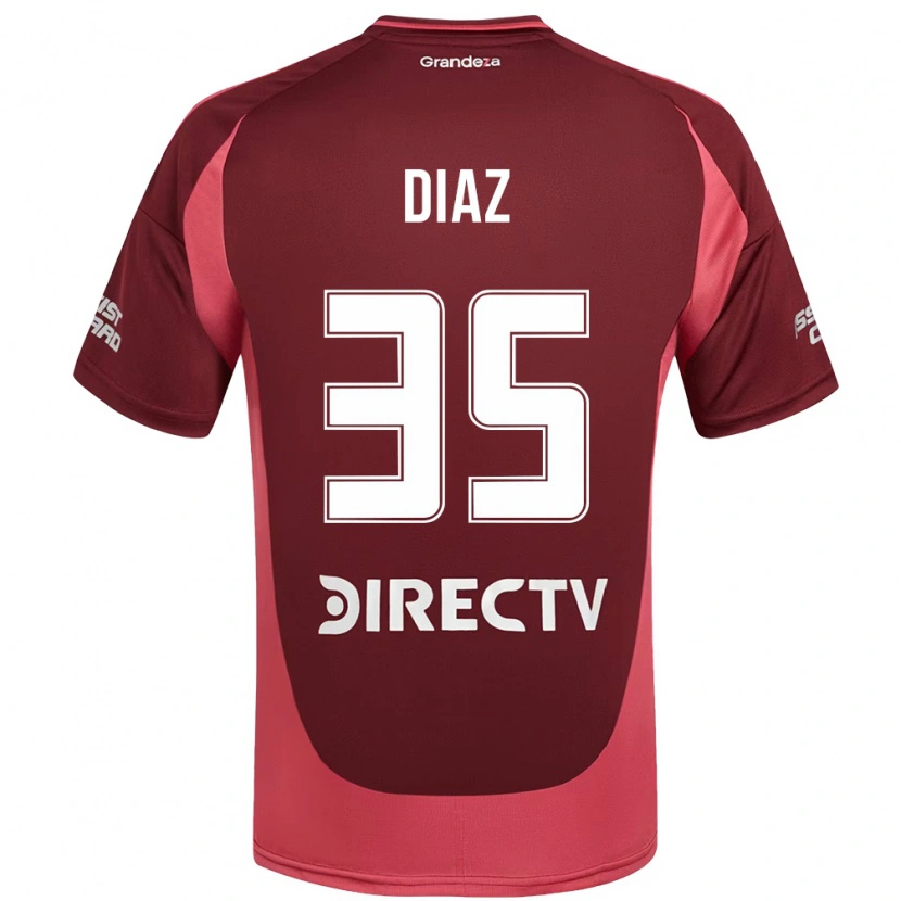 Danxen Damen Leonardo Diaz #35 Burgunder Magenta Auswärtstrikot Trikot 2025/26 T-Shirt Österreich