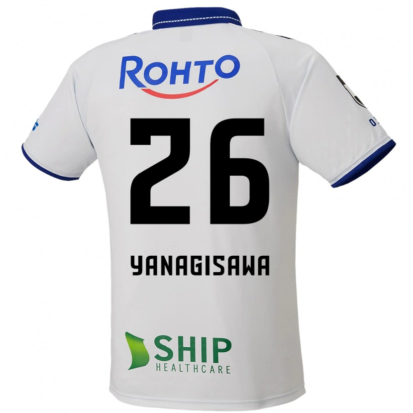 Danxen Damen Ko Yanagisawa #26 Weiß Blau Schwarz Auswärtstrikot Trikot 2025/26 T-Shirt Österreich