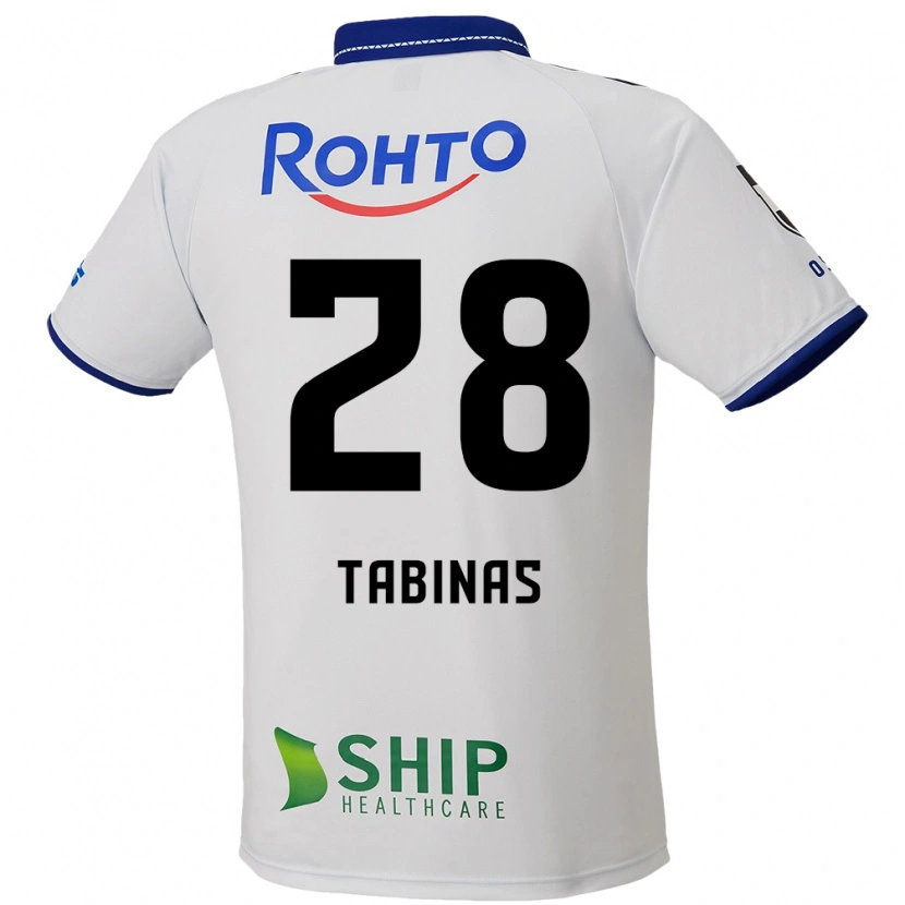 Danxen Damen Jefferson Tabinas #28 Weiß Blau Schwarz Auswärtstrikot Trikot 2025/26 T-Shirt Österreich
