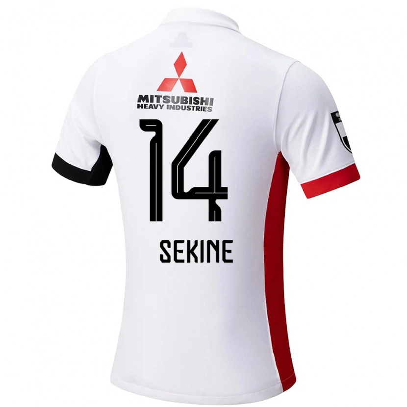 Danxen Damen Takahiro Sekine #14 Weiß Schwarz Auswärtstrikot Trikot 2025/26 T-Shirt Österreich