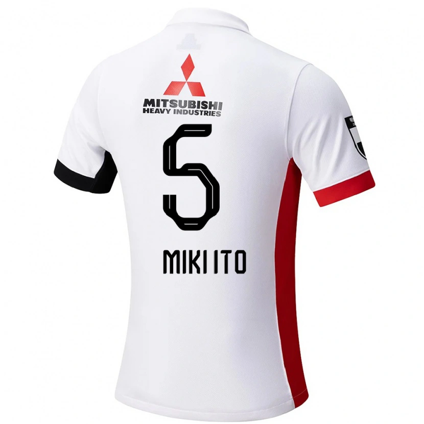 Danxen Damen Miki Ito #5 Weiß Schwarz Auswärtstrikot Trikot 2025/26 T-Shirt Österreich