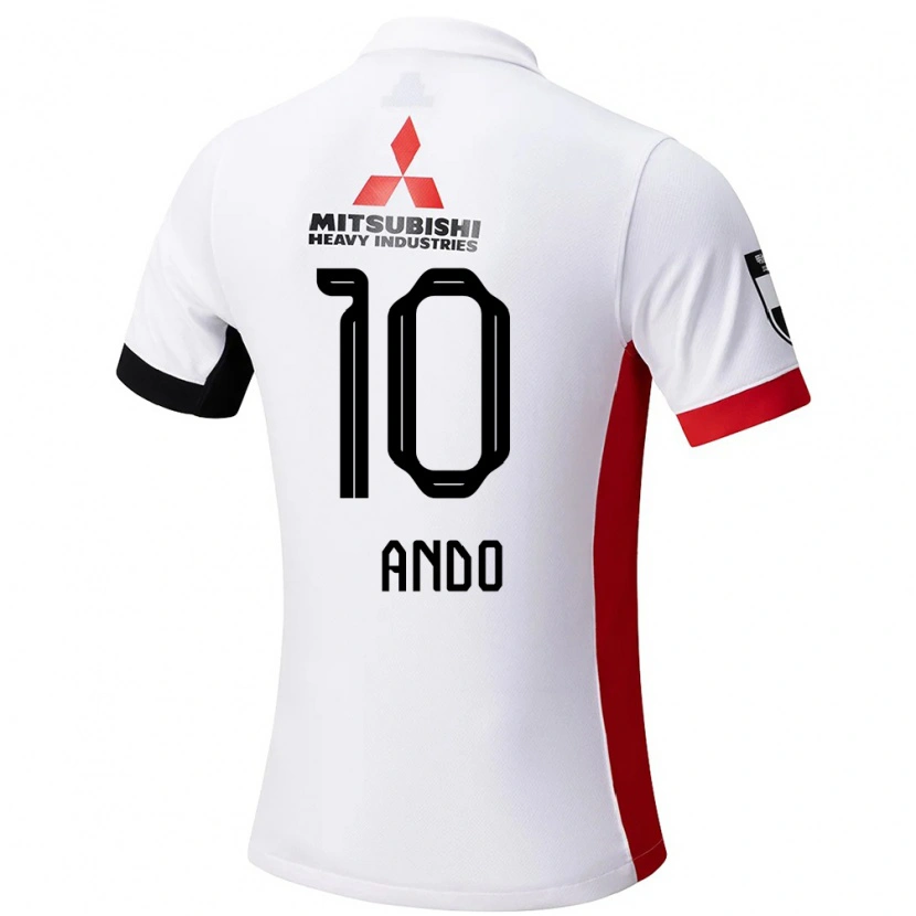 Danxen Damen Kozue Ando #10 Weiß Schwarz Auswärtstrikot Trikot 2025/26 T-Shirt Österreich
