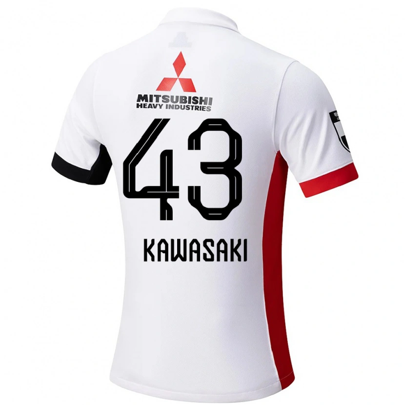 Danxen Damen Atsushi Kawasaki #43 Weiß Schwarz Auswärtstrikot Trikot 2025/26 T-Shirt Österreich