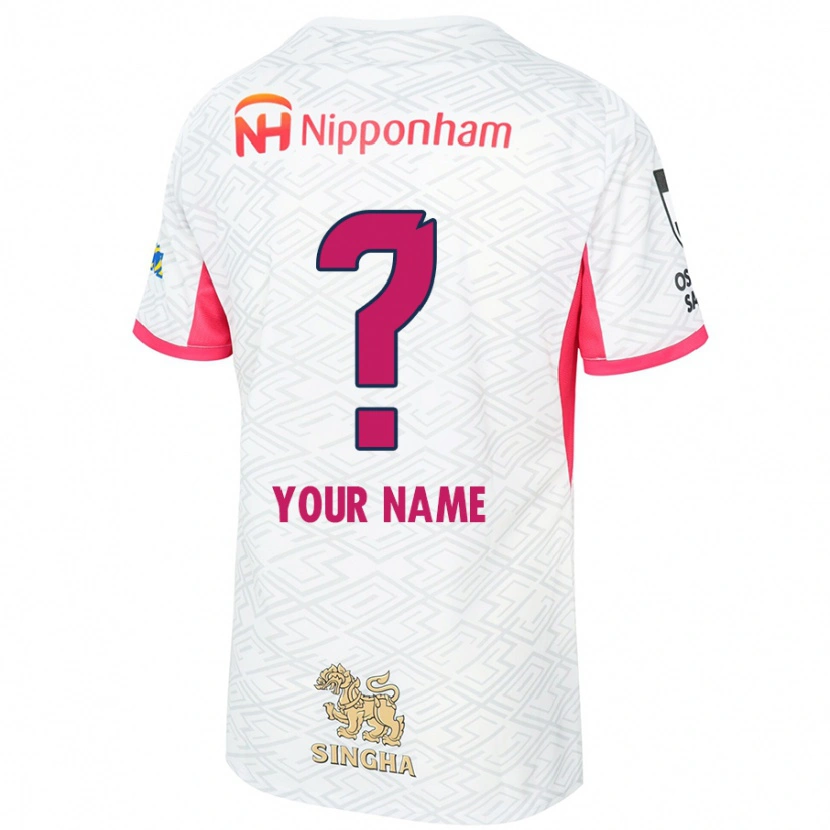 Danxen Damen Ihren Namen #0 Weiß Sakura Rosa Auswärtstrikot Trikot 2025/26 T-Shirt Österreich