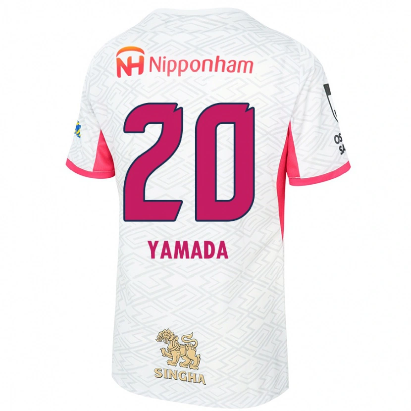 Danxen Damen Kotaro Yamada #20 Weiß Sakura Rosa Auswärtstrikot Trikot 2025/26 T-Shirt Österreich