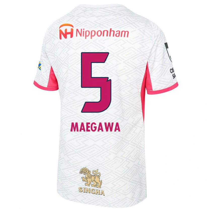 Danxen Damen Miki Maegawa #5 Weiß Sakura Rosa Auswärtstrikot Trikot 2025/26 T-Shirt Österreich