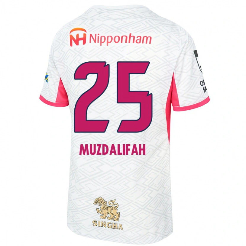 Danxen Damen Zahra Muzdalifah #25 Weiß Sakura Rosa Auswärtstrikot Trikot 2025/26 T-Shirt Österreich
