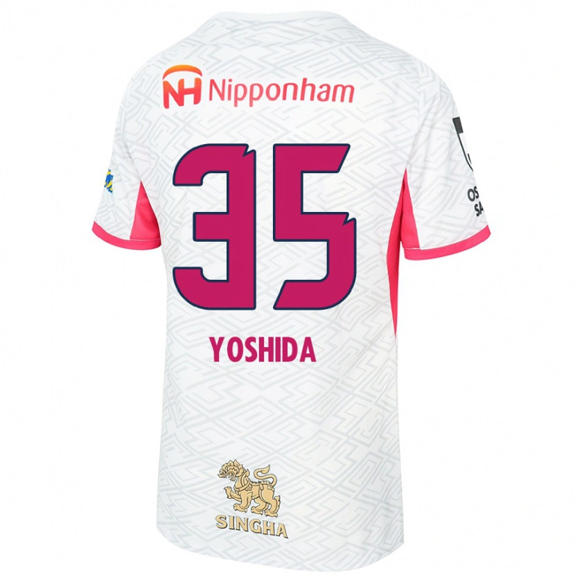 Danxen Damen Yuji Yoshida #35 Weiß Sakura Rosa Auswärtstrikot Trikot 2025/26 T-Shirt Österreich