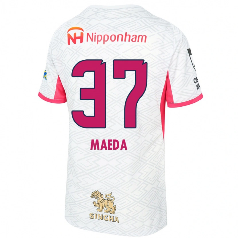 Danxen Damen Ryudai Maeda #37 Weiß Sakura Rosa Auswärtstrikot Trikot 2025/26 T-Shirt Österreich