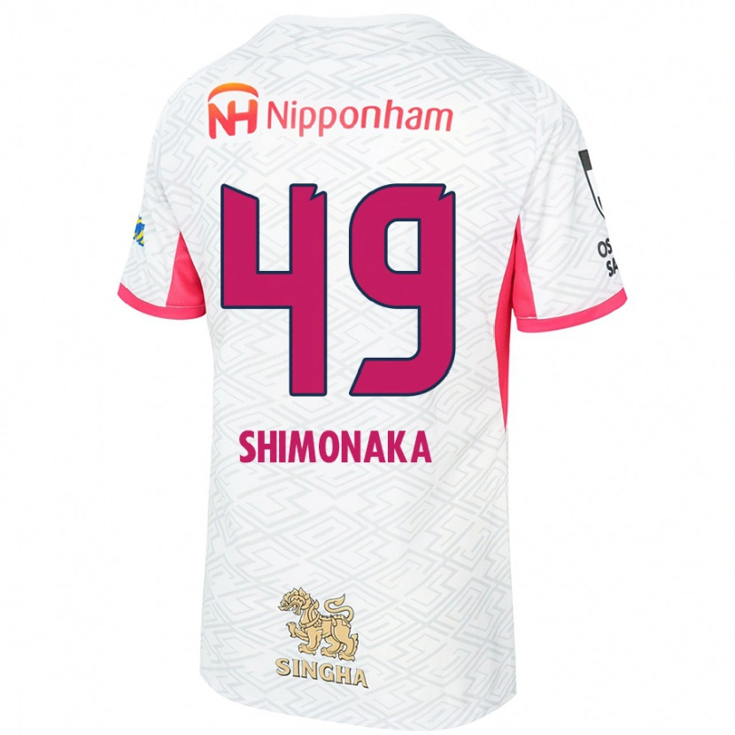 Danxen Damen Ryoga Shimonaka #49 Weiß Sakura Rosa Auswärtstrikot Trikot 2025/26 T-Shirt Österreich