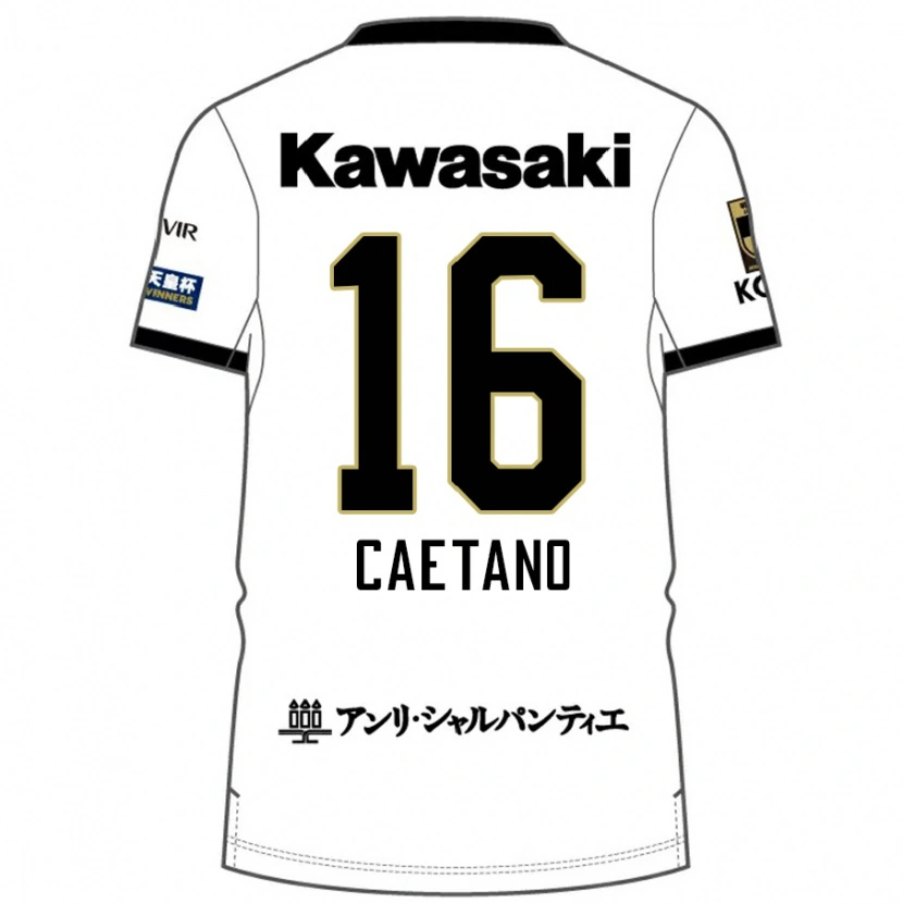 Danxen Damen Caetano #16 Weiß Schwarz Auswärtstrikot Trikot 2025/26 T-Shirt Österreich