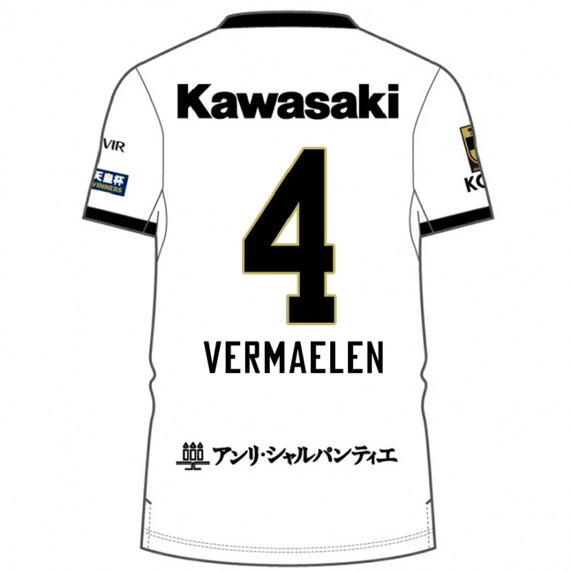 Danxen Damen Thomas Vermaelen #4 Weiß Schwarz Auswärtstrikot Trikot 2025/26 T-Shirt Österreich