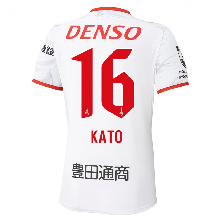 Danxen Damen Naotaro Kato #16 Weiß Rot Auswärtstrikot Trikot 2025/26 T-Shirt Österreich
